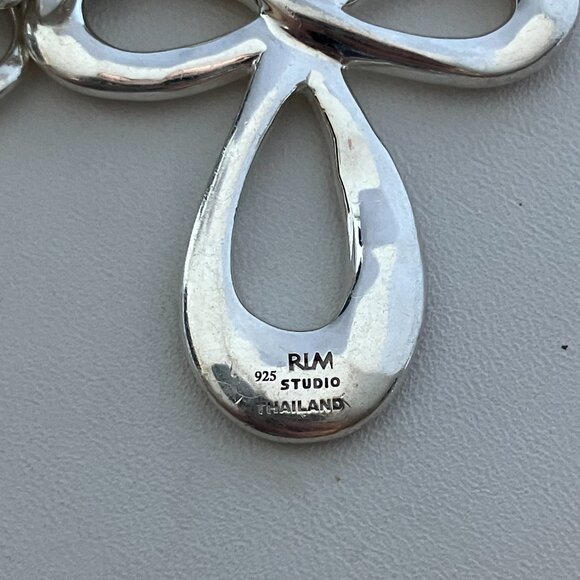 RLM Studio 925 Sterling Silver chain 18" & cross - Picture 7 of 7